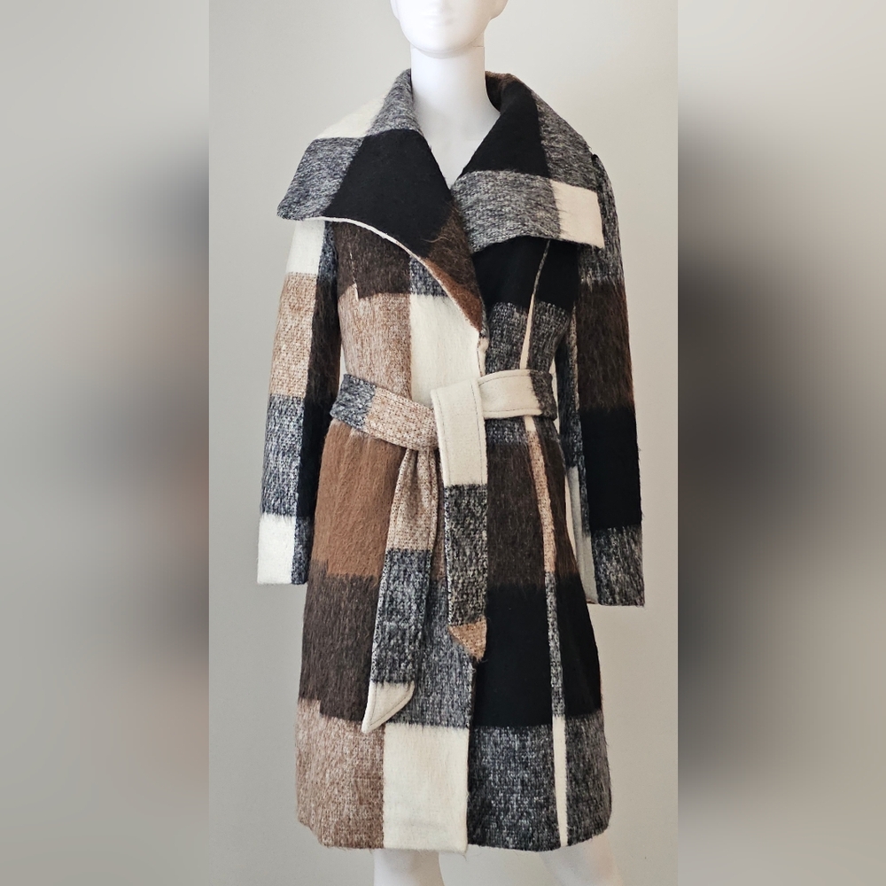 VENUS Multicolor Plaid Teddy Jacket - image 1